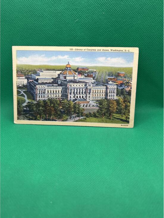 Library of congress postcard - Box1